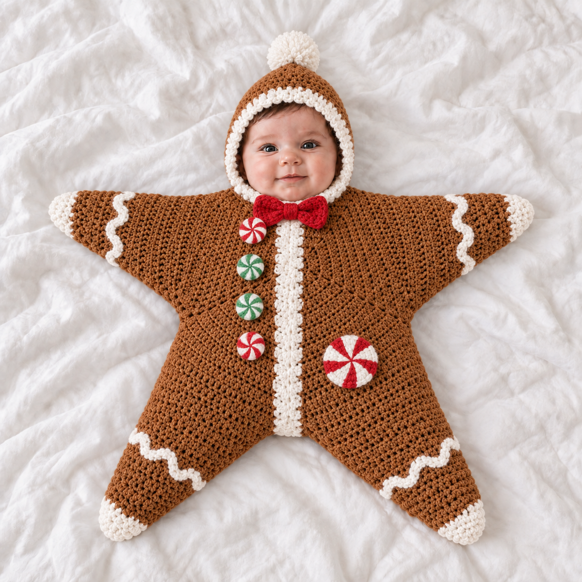 Kuschelstern | Baby-Einschlaganzug