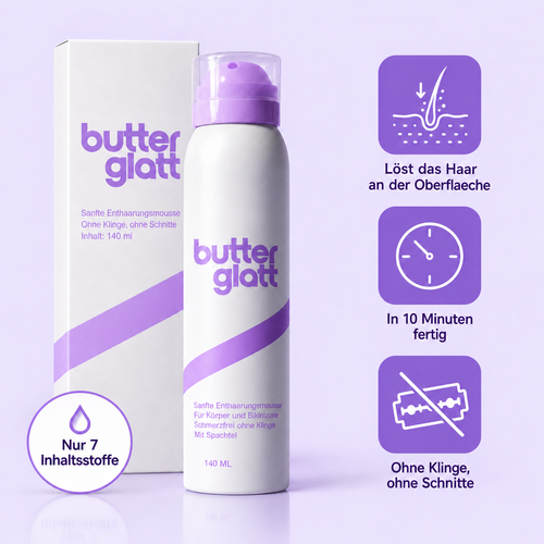 Butterglatt | Haarentfernungsmousse