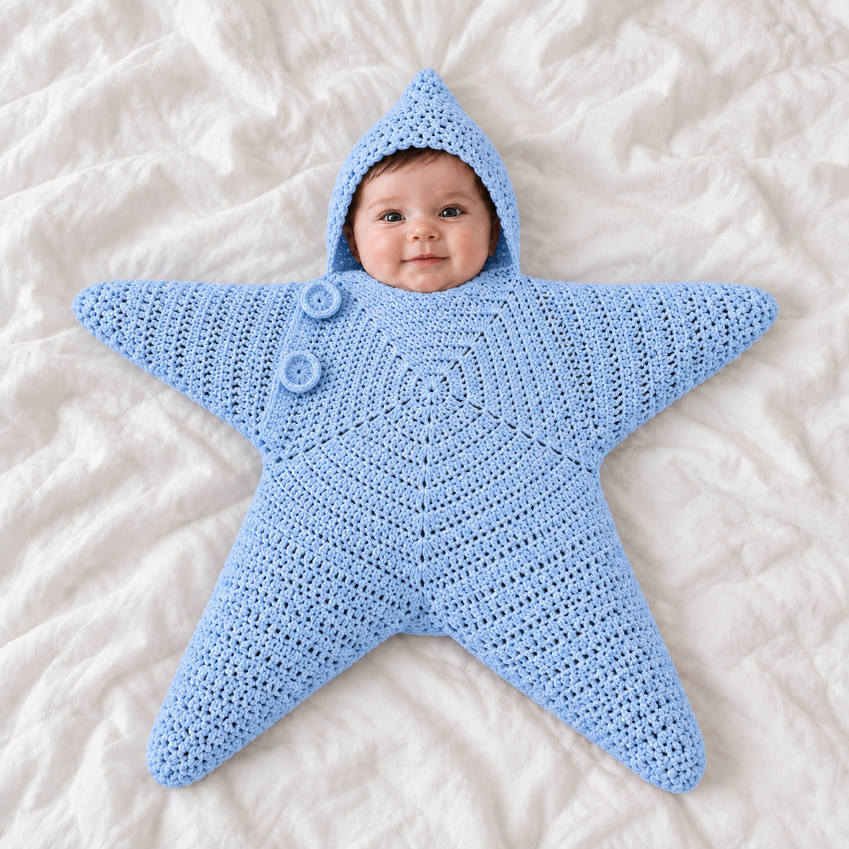 Kuschelstern | Baby-Einschlaganzug