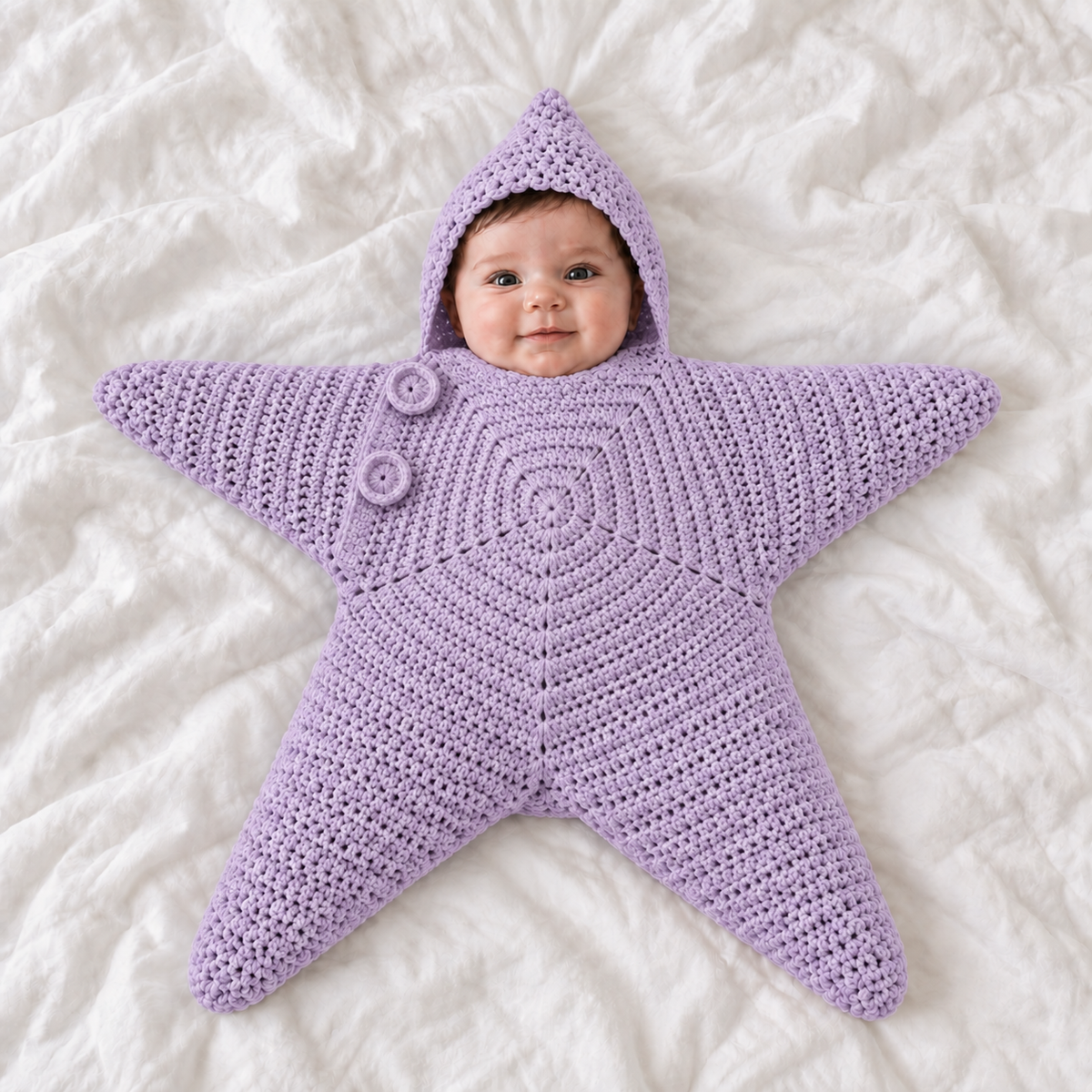 Kuschelstern | Baby-Einschlaganzug