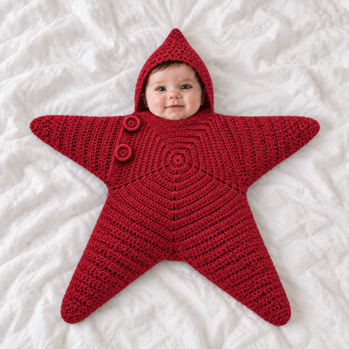 Kuschelstern | Baby-Einschlaganzug