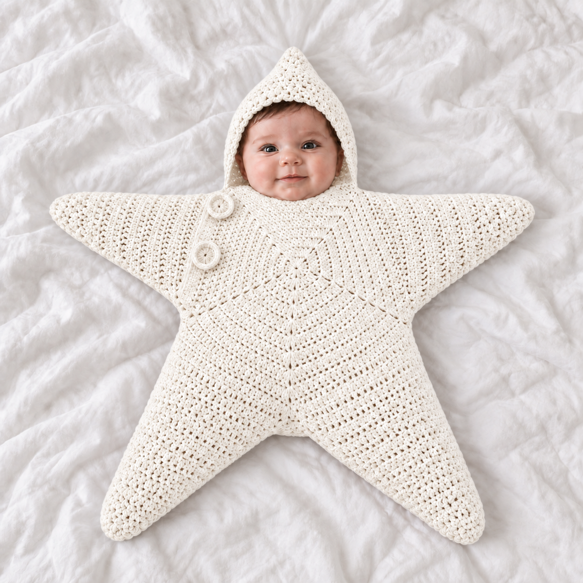 Kuschelstern | Baby-Einschlaganzug