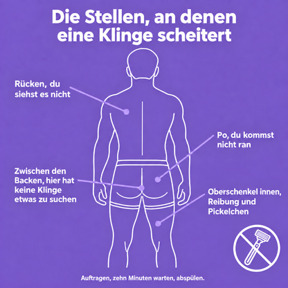 Butterglatt für Männer | Haarentfernungsmousse